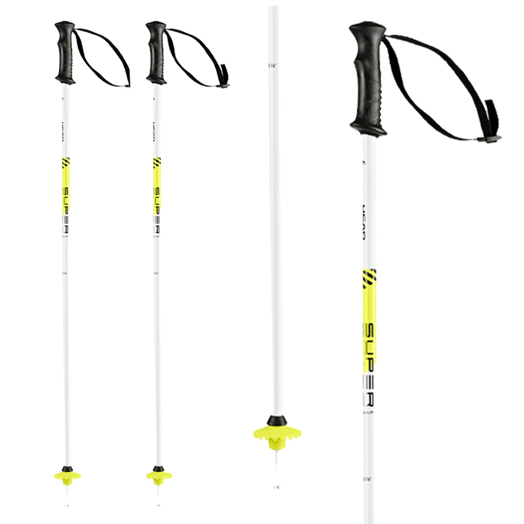 Head Supershape team jnr ski poles 100cm